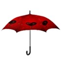 Wonderful Heart On Vintage Background Hook Handle Umbrellas (Small) View3