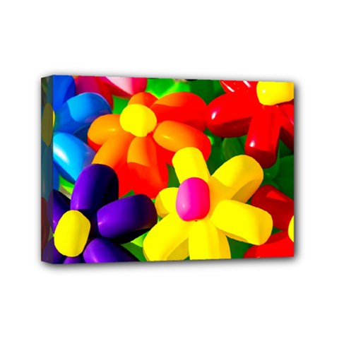 Toy Balloon Flowers Mini Canvas 7  X 5  by FunnyCow