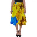 Yellow Maple Leaves Perfect Length Midi Skirt View1