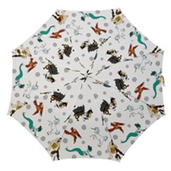 Dundgeon And Dragons Dice And Creatures Straight Umbrellas by IIPhotographyAndDesigns