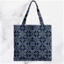 Oriental Ornate Pattern Zipper Grocery Tote Bag View2
