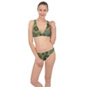 Modern Fantasy Rococo Flower And Lilies Classic Banded Bikini Set  View1
