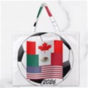 United Football Championship Hosting 2026 Soccer Ball Logo Canada Mexico Usa Zipper Large Tote Bag View1