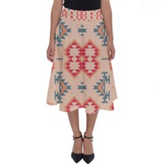 Tribal Shapes                                          Perfect Length Midi Skirt by LalyLauraFLM