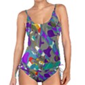 Blue purple shapes                                     Tankini Set View1