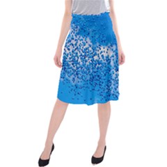 Blue Balloons In The Sky Midi Beach Skirt by FunnyCow
