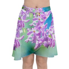 Beautiful Pink Lilac Flowers Chiffon Wrap by FunnyCow