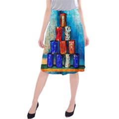 Soup Cans   After The Lunch Midi Beach Skirt by FunnyCow