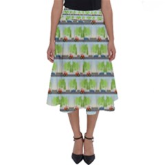 Cars And Trees Pattern Perfect Length Midi Skirt by linceazul