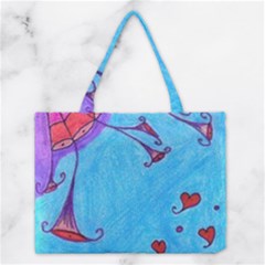 Hearts And Blue Medium Tote Bag by snowwhitegirl
