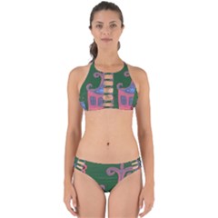The Biggest Pink House Perfectly Cut Out Bikini Set by snowwhitegirl
