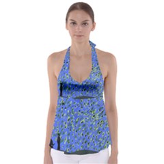 Raining Leaves Babydoll Tankini Top by snowwhitegirl