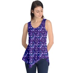 Hearts Butterflies Blue Sleeveless Tunic by snowwhitegirl