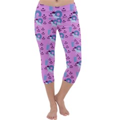 Punk Baby Pink Capri Yoga Leggings by snowwhitegirl