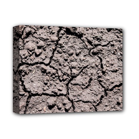 Earth  Dark Soil With Cracks Deluxe Canvas 14  X 11  by FunnyCow