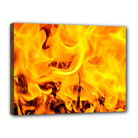 Fire And Flames Canvas 16  X 12  by FunnyCow