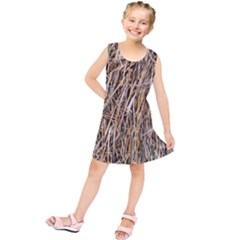 Dry Hay Texture Kids  Tunic Dress by FunnyCow