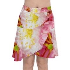 Pink Flowering Almond Flowers Chiffon Wrap by FunnyCow