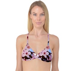 Three Sakura Flowers Reversible Tri Bikini Top by FunnyCow