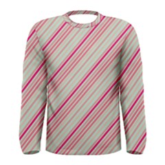 Candy Diagonal Lines Men s Long Sleeve Tee by snowwhitegirl