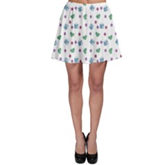 White Milk Hearts Skater Skirt by snowwhitegirl
