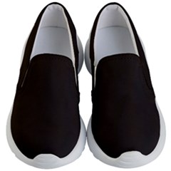 Dark Brown Kid s Lightweight Slip Ons by snowwhitegirl