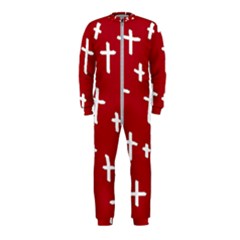 Red White Cross Onepiece Jumpsuit (kids) by snowwhitegirl