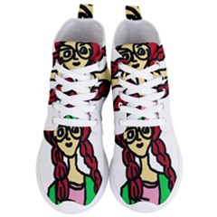 Nerdy Girl Women s Lightweight High Top Sneakers by snowwhitegirl
