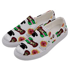 Office Girl Pattern Men s Canvas Slip Ons by snowwhitegirl