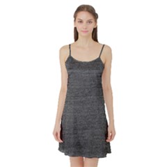 Black Denim Satin Night Slip by snowwhitegirl