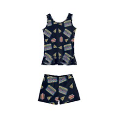 Fast Food Black Kid s Boyleg Swimsuit by snowwhitegirl