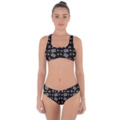 Fast Food Black Criss Cross Bikini Set by snowwhitegirl