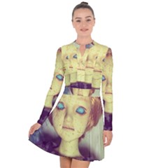 Freckley Boy Long Sleeve Panel Dress by snowwhitegirl