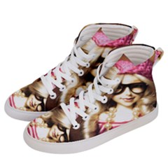 Cover Girl Women s Hi-top Skate Sneakers by snowwhitegirl