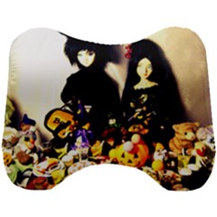 Old Halloween Photo Head Support Cushion by snowwhitegirl