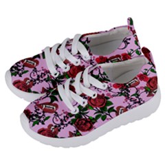 Pink Rose Vampire Kids  Lightweight Sports Shoes by snowwhitegirl