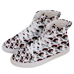 Redhead Girl Pattern Women s Hi-top Skate Sneakers by snowwhitegirl