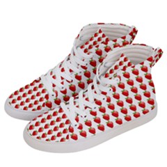 Strawberries Men s Hi-top Skate Sneakers by snowwhitegirl