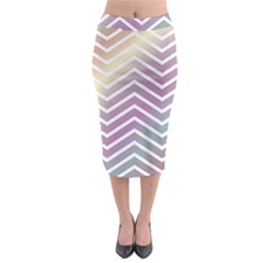 Ombre Zigzag 01 Midi Pencil Skirt by snowwhitegirl