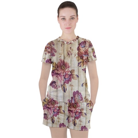 On Wood 1897174 1920 Women s Tee And Shorts Set by vintage2030