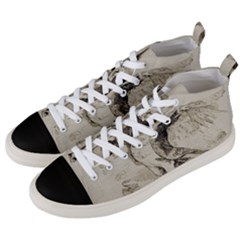 Bird 1515866 1280 Men s Mid-top Canvas Sneakers by vintage2030