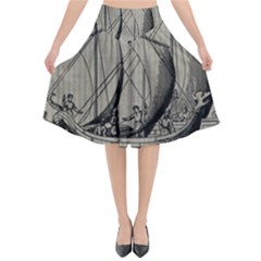 Ship 1515875 1280 Flared Midi Skirt by vintage2030