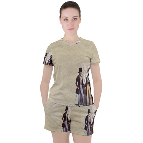 Background 1775359 1920 Women s Tee And Shorts Set by vintage2030