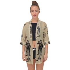 Victorian Bicycles Open Front Chiffon Kimono by vintage2030
