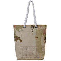 Twenties Girl Full Print Rope Handle Tote (small) by vintage2030