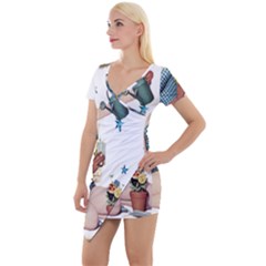 Retro 1265769 960 720 Short Sleeve Asymmetric Mini Dress by vintage2030