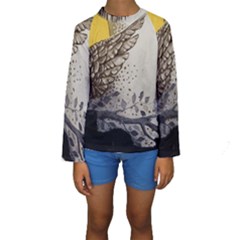 Owl 1462736 1920 Kids  Long Sleeve Swimwear by vintage2030