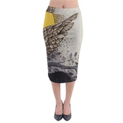 Owl 1462736 1920 Midi Pencil Skirt by vintage2030