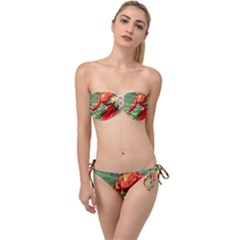 Lady 1334282 1920 Twist Bandeau Bikini Set by vintage2030