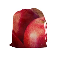 Three Red Apples Drawstring Pouch (xl) by FunnyCow